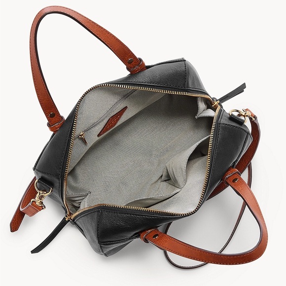 Fossil Black and Brown Crossbody Bag - Picture 6 of 8